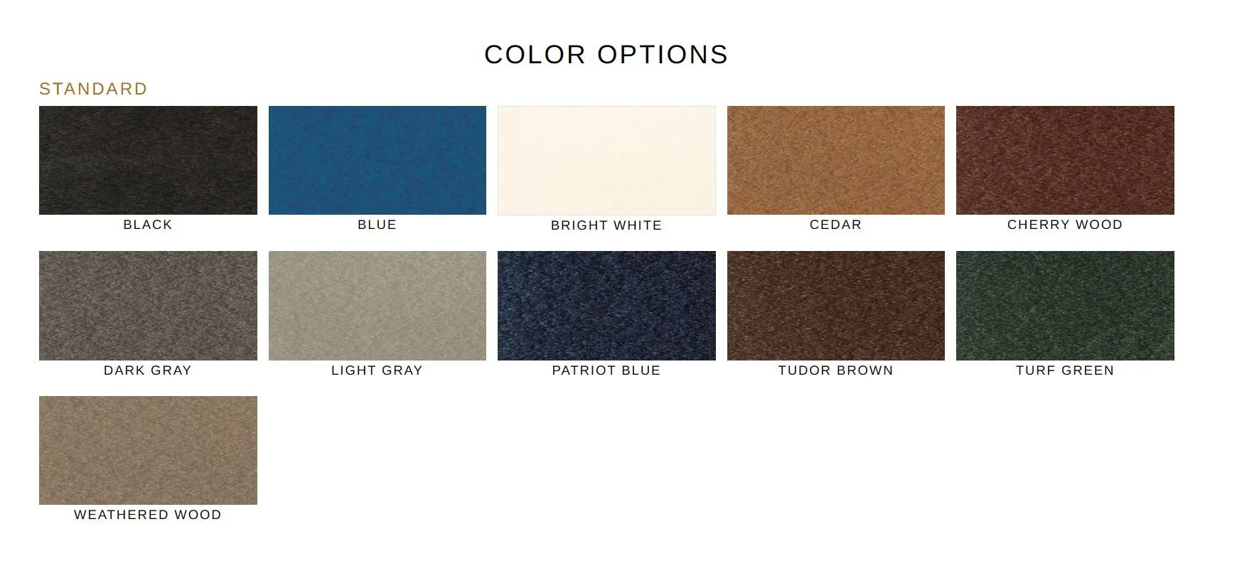 Standard colors